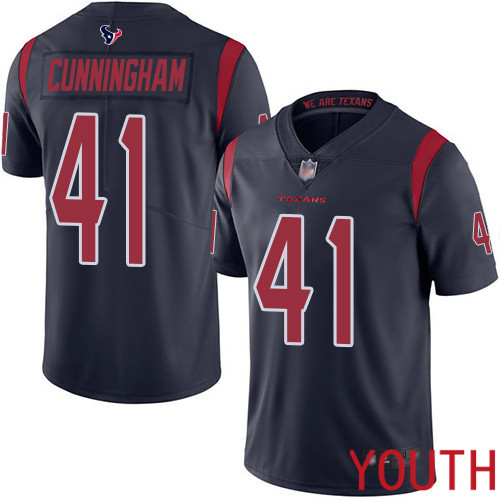 Houston Texans Limited Navy Blue Youth Zach Cunningham Jersey NFL Football 41 Rush Vapor Untouchable